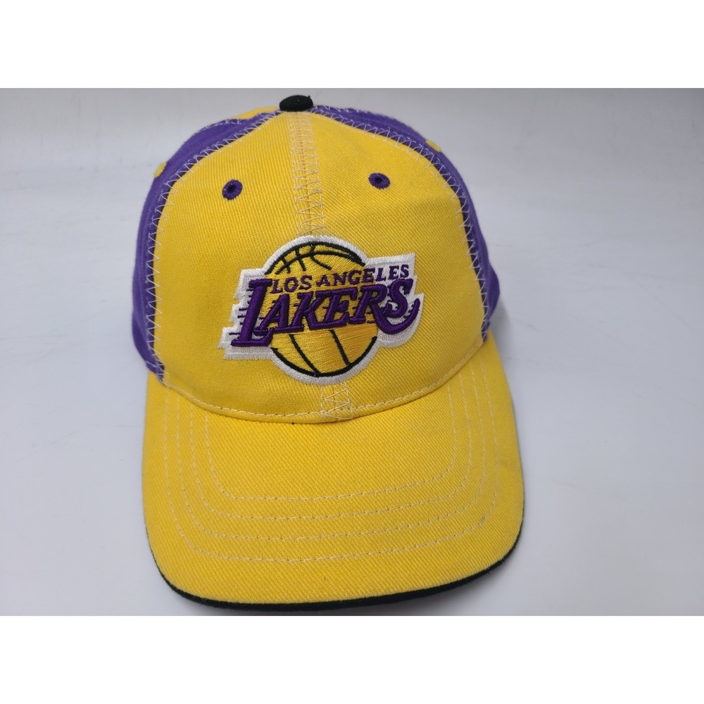 Vintage Youth Los Angeles Lakers Kobe Bryant #8 Drew Pearson Hat Cap NBA Yellow